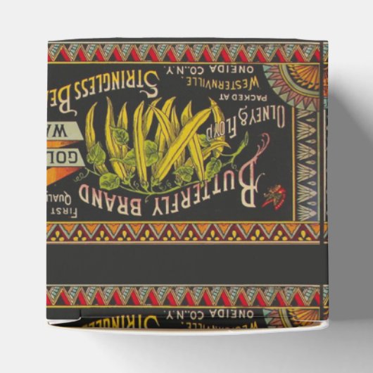 Koord-Bean-etiket Grogetable Land Bedankdoosjes (Bovenkant)