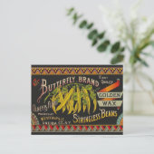 Koord-Bean-etiket Grogetable Land Briefkaart (Staand voorkant)