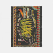 Koord-Bean-etiket Grogetable Land Fleece Deken (Voorkant)