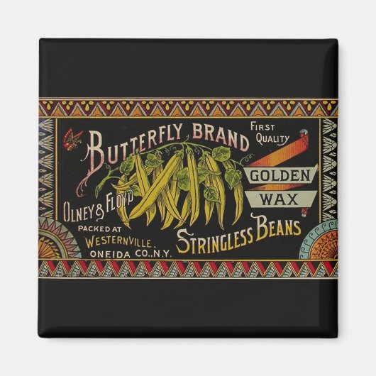 Koord-Bean-etiket Grogetable Land Magneet (Voorkant)