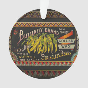 Koord-Bean-etiket Grogetable Land Ornament