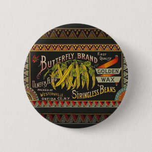 Koord-Bean-etiket Grogetable Land Ronde Button 5,7 Cm