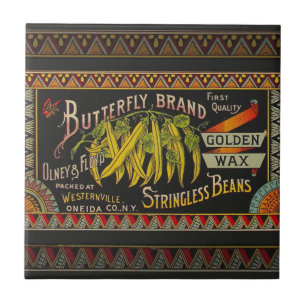 Koord-Bean-etiket Grogetable Land Tegeltje