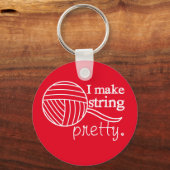  Koord/Garen {Donker} Sleutelhanger (Voorkant)