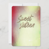 Koord licht gouden vonk kaart (Achterkant)