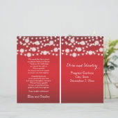 Koord op het rode trouwprogramma voor lichte sneeu (Staand voorkant)