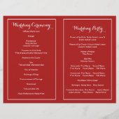 Koord op het rode trouwprogramma voor lichte sneeu (Achterkant)