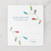 Koord op kleurrijk kersthuwelijk (Buitenkant ongevouwen)