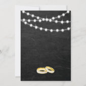 Koord op Lights Chalkboard Background Kaart (Achterkant)