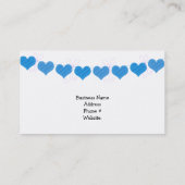 Koord van Blauwe Harten Visitekaartje (Achterkant)