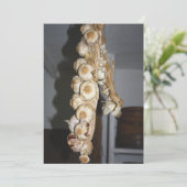 Koord van de Uitnodiging van Knoflook (Staand voorkant)