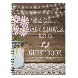 Koord van het Baby shower van het Lights   Notitieboek