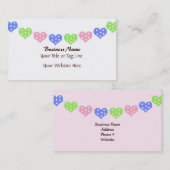 Koord van het hart visitekaartje (Voorkant / Achterkant)