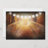 Koord van Rustic Bridge Wedding Invitations van Li Kaart (Achterkant)