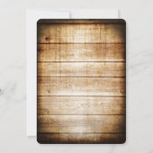 Koordlampjes in  Barn Wood Rustic Kaart (Achterkant)