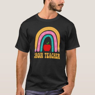 Koorleraar Regenboog Potlood Terug naar school Waa T-shirt