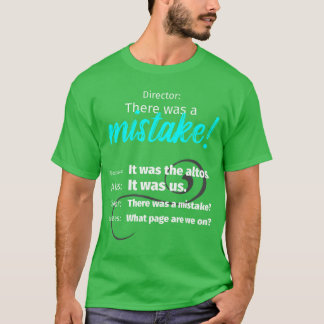 Koorzang Muziekhier was een Fout grappig T-shirt