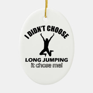 Koos geen lange sprong keramisch ornament