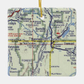 Kooshare en Monroe Utah Map Keramisch Ornament (Voorkant)
