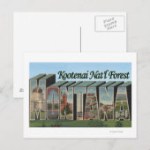 Kootenai Nat'l Forest, Montana Briefkaart (Voorkant / Achterkant)
