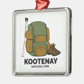 Kootenay National Park Backpack Metalen Ornament (Links)