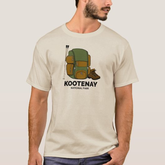 Kootenay National Park Backpack T-shirt (Voorkant)