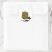 Kootenay National Park Backpack Vierkante Sticker (Tas)