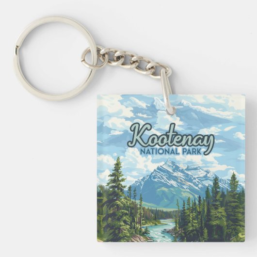 Kootenay National Park Canada British Columbia Sleutelhanger (Voorkant)