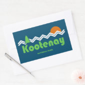Kootenay National Park Retro Rechthoekige Sticker (Envelop)