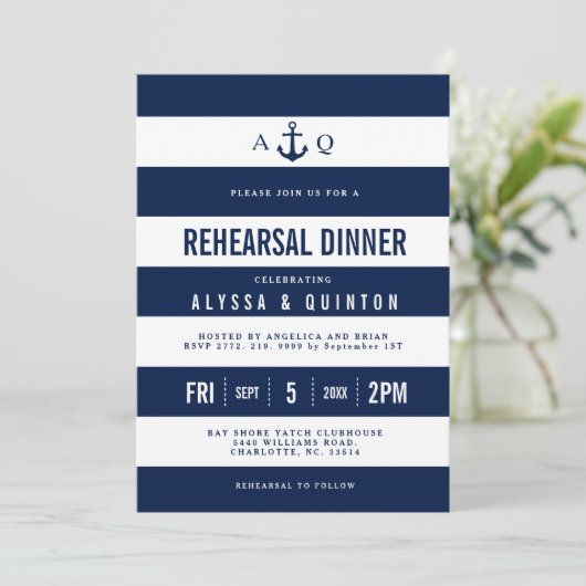 Kop Creatief Scheepvaart Thema Oefenavond Dineraan Kaart (Staand voorkant)