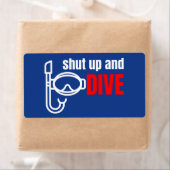 Kop dicht en duik etiket (Insitu)