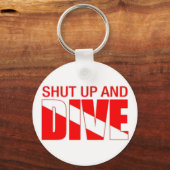 Kop dicht en duik. sleutelhanger (Voorkant)