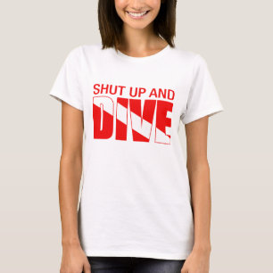 Kop dicht en duik t-shirt
