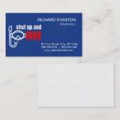 Kop dicht en duik visitekaartje (Voorkant / Achterkant)