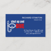 Kop dicht en duik visitekaartje (Voorkant)