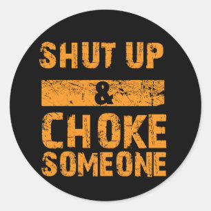 Kop dicht en iemand verstikken - BJJ Sticker