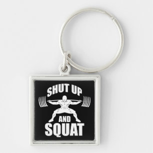 Kop dicht en kraakpand - Workout Motivatie Sleutelhanger