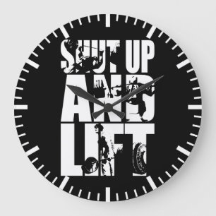 Kop dicht en lift - Motivatie met gym Workout Grote Klok
