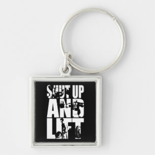 Kop dicht en lift - Motivatie met gym Workout Sleutelhanger