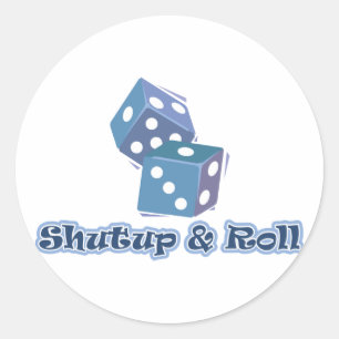 Kop dicht en Roll Ronde Sticker