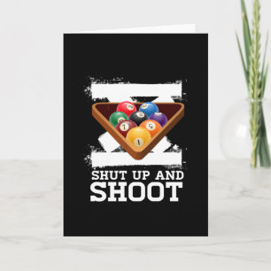 Kop dicht en schop de Billiardpool Kaart