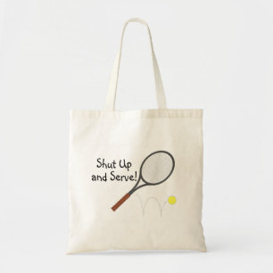 Kop dicht en serveer Tennis 2 Tote Bag