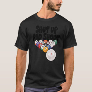 Kop dicht en spuit Billards poel Player Snooker Cu T-shirt