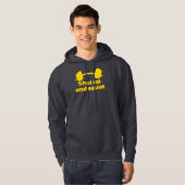 Kop dicht en vierkant hoodie (Voorkant volledig)