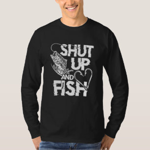 Kop dicht en visbas Vist vissers T-shirt