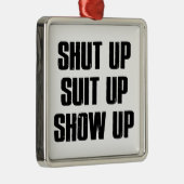 Kop dicht pak omhoog Show Metalen Ornament (Rechts)