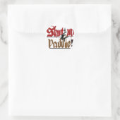 Kop dicht & peddel sticker (Tas)