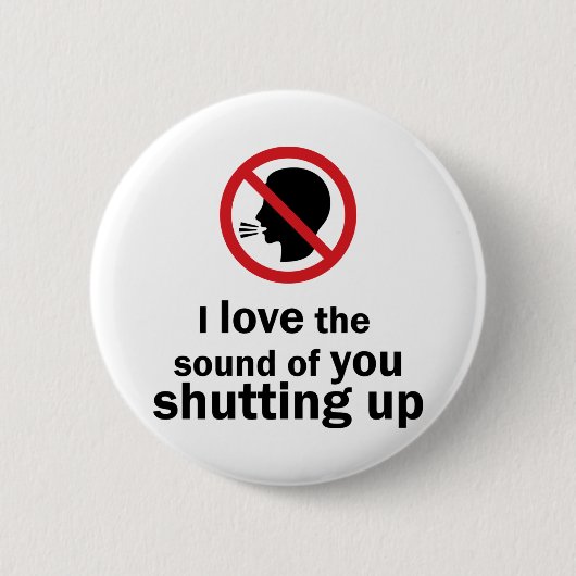 Kop dicht ronde button 5,7 cm (Voorkant)
