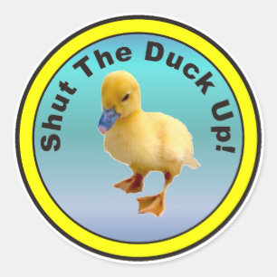 Kop dicht. ronde sticker