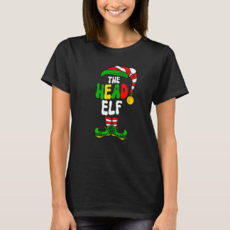 Kop Elf Pyjama Matching Groep Kerst Vakantie G T-shirt